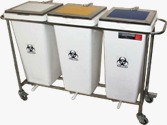 Stainless Steel Bins with trolley